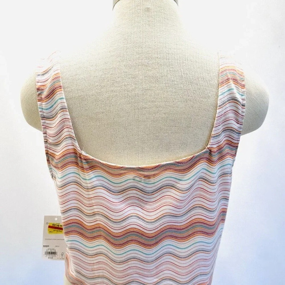 NWT SO Goods For Life Juniors Sleeveless Pullover Square Neck Striped Top Sz XL - Picture 6 of 10